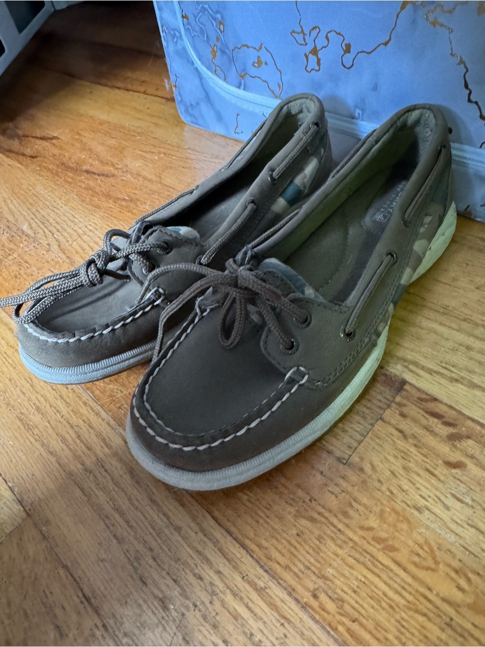 Sperry Top-Sider Women’s Boat Shoes Brown Camo Size 7.5